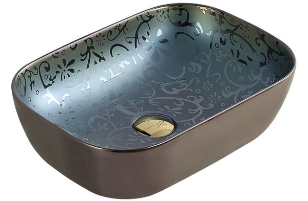 Mexen Rita lavandino da appoggio 45 x 32 cm, verde - 21084556