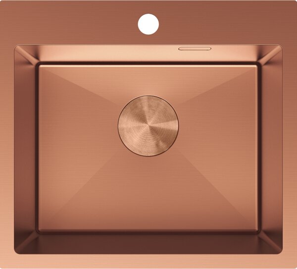 Mexen Solix lavello in acciaio inox a 1 vasca 500 x 450 mm, rame - 6402501000-65