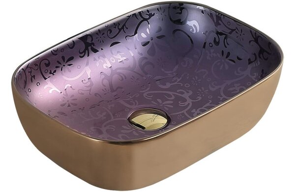 Mexen Rita lavabo da appoggio 45 x 32 cm, viola - 21084557