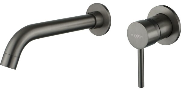 Mexen Alma batteria lavabo incassata, grafite - 75015-66