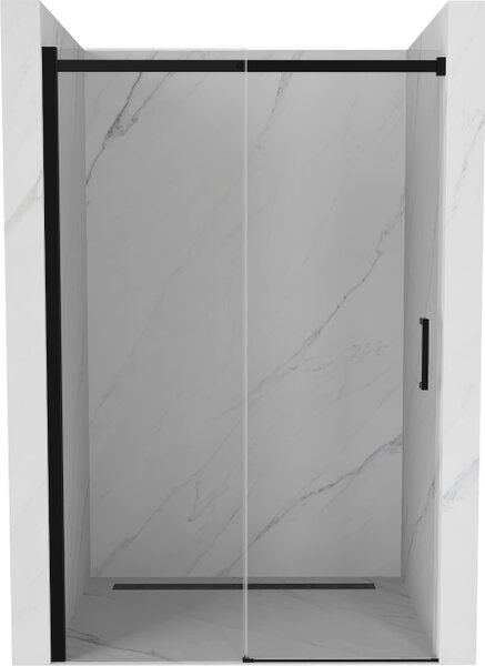 Mexen Omega porte doccia scorrevoli 140 cm, trasparenti, nere 825-140-000-70-00