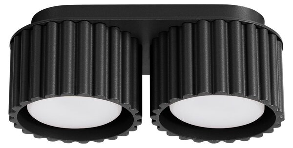 Lampada a soffitto AURA 2 nero Gx53 2xGx53 10W alluminio 8x10x21cm Sollux Lighting