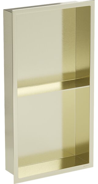 Mexen X-Wall-R mensola da incasso con flangia e mensola 60 x 30 cm, oro spazzolato - 1950603010S