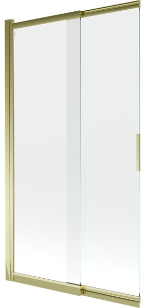 Mexen Fox paravento doccia a due ante scorrevoli 100 x 150 cm, trasparente, oro - 891-100-002-50-00