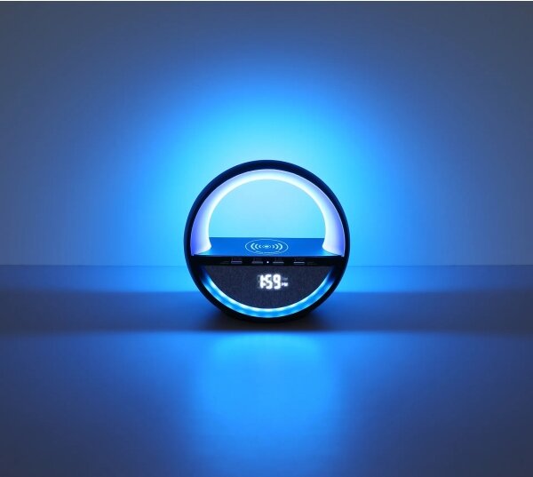 Globo 39907S - Lampada da tavolo ricaricabile LED RGB Dot con altoparlante SOUNDRA LED/3,5W/5V 1800 mAh
