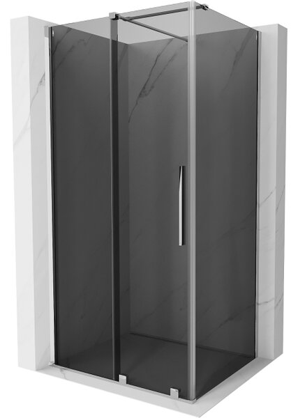 Mexen Velar cabina doccia scorrevole 100 x 85 cm, grafite, cromo - 871-100-085-41-01