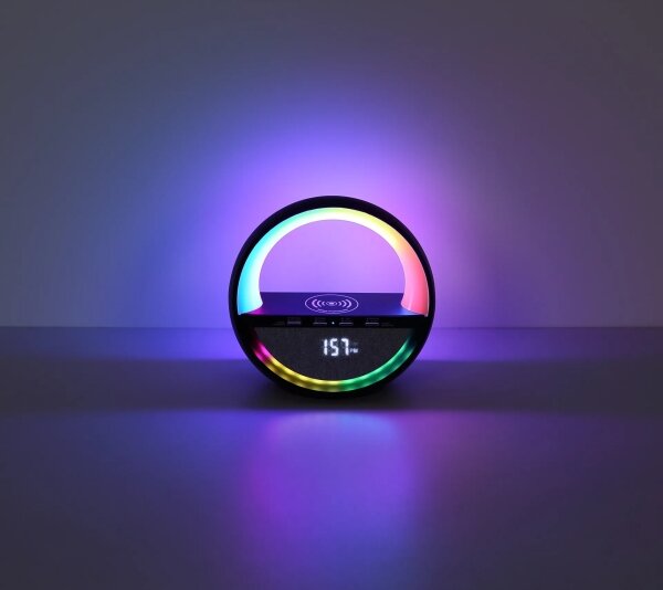Globo 39907S - Lampada da tavolo ricaricabile LED RGB Dot con altoparlante SOUNDRA LED/3,5W/5V 1800 mAh