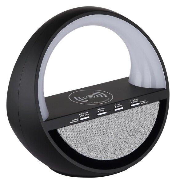Globo 39907S - Lampada da tavolo ricaricabile LED RGB Dot con altoparlante SOUNDRA LED/3,5W/5V 1800 mAh