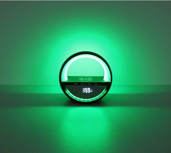 Globo 39907S - Lampada da tavolo ricaricabile LED RGB Dot con altoparlante SOUNDRA LED/3,5W/5V 1800 mAh