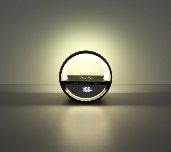 Globo 39907S - Lampada da tavolo ricaricabile LED RGB Dot con altoparlante SOUNDRA LED/3,5W/5V 1800 mAh