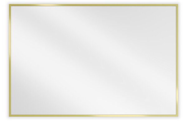 Mexen Loft specchio da bagno rettangolare 90 x 60 cm, cornice dorata - 9852-090-060-000-50