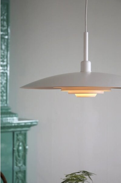 Markslöjd 108876 - Lampadario a sospensione su cavo PINY 1xE27/60W/230V diam. 57 cm bianco