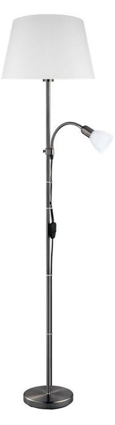 Eglo 31178 - Lampada da terra ALMACEN 1xE27/60W/230V + 1xE14/25W nero/bianco