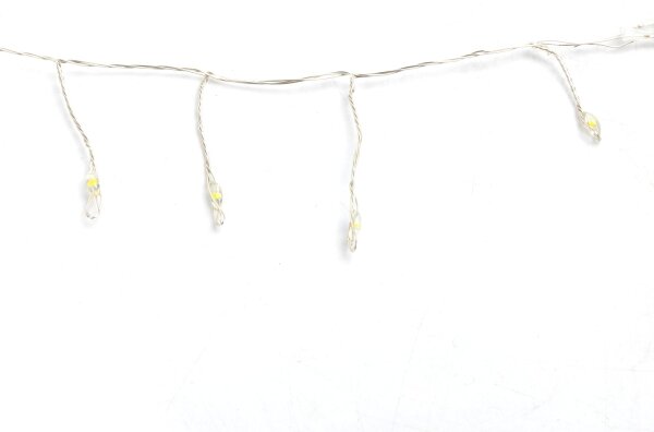 Aigostar - Catena luminosa natalizia LED da esterno 300 LED/8 funzioni 3xAA 9,3m IP44 bianco caldo