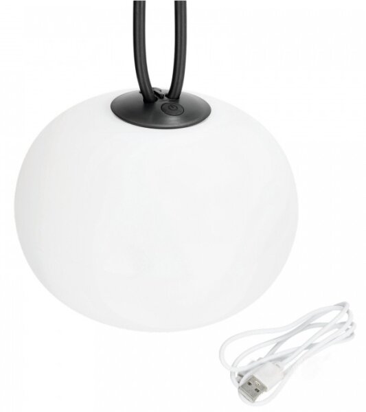 Lampada da esterno ricaricabile dimmerabile LED VENEZIA LED/1,5W/5V 2500K IP54 2600mAh nero