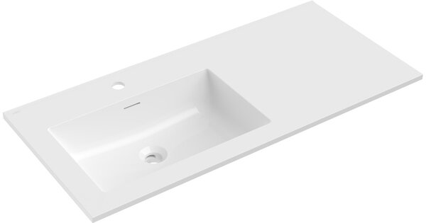 Mexen Otis lavabo da incasso sinistro 101 x 46,5 cm, bianco lucido - 25181000L