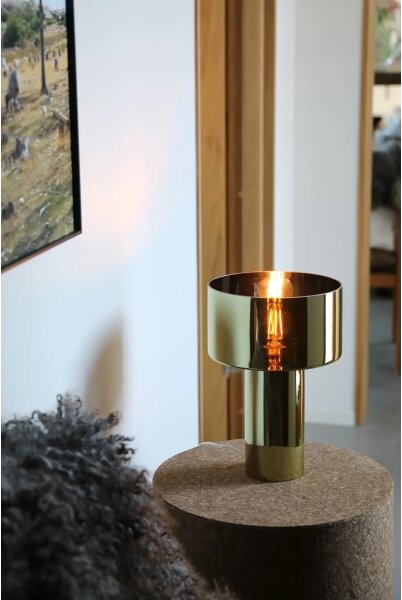 Markslöjd 109145 - Lampada da tavolo CORIN 1xE27/60W/230V dorata