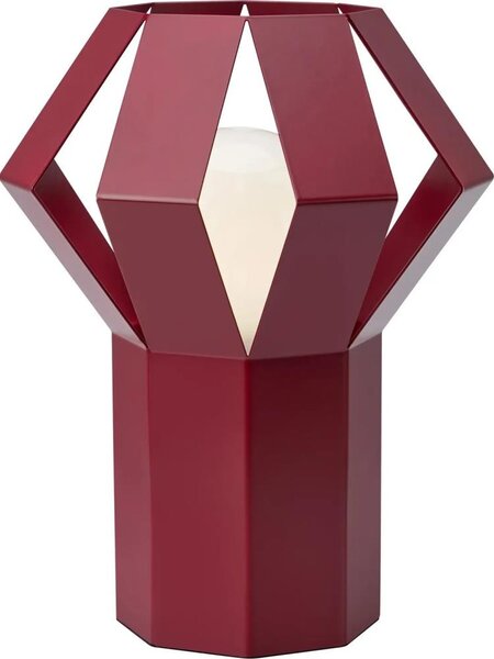 Markslöjd 109150 - Lampada da tavolo OCTA 1xE27/60W/230V bordeaux