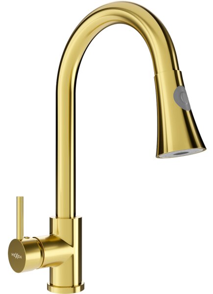 Mexen Elia rubinetto da cucina, oro - 670101-50