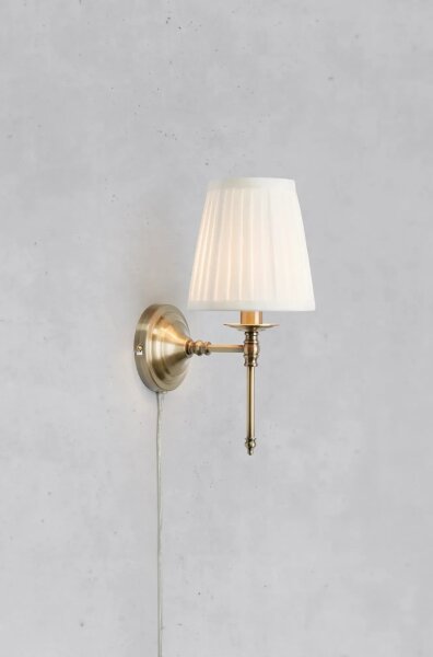 Markslöjd 108968 - Applique da parete MANOR 1xE14/40W/230V bianco/ottone