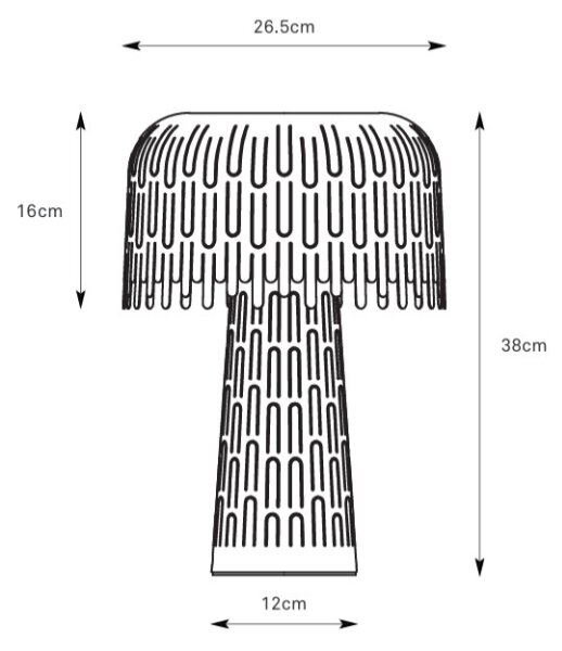 Markslöjd 109005 - Lampada da tavolo VERBERA 1xE14/40W/230V grigia
