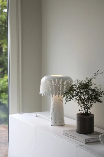 Markslöjd 109006 - Lampada da tavolo VERBERA 1xE14/40W/230V bianca