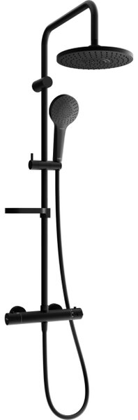 Mexen KX05 set doccia da esterno con soffione e rubinetto termostatico, nero - 771500591-70
