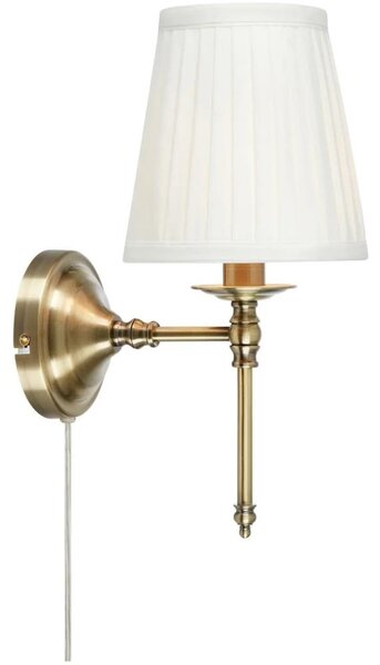 Markslöjd 108968 - Applique da parete MANOR 1xE14/40W/230V bianco/ottone