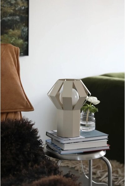 Markslöjd 109147 - Lampada da tavolo OCTA 1xE27/60W/230V crema