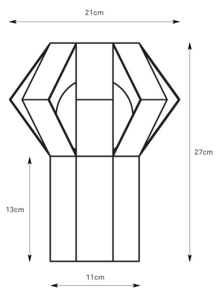 Markslöjd 109147 - Lampada da tavolo OCTA 1xE27/60W/230V crema