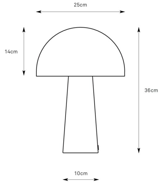 Markslöjd 108993 - Lampada da tavolo MANTAR 1xE14/40W/230V grigia