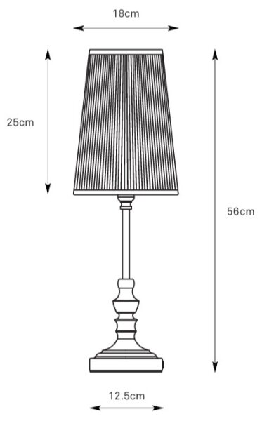 Markslöjd 108969 - Lampada da tavolo NOBLE 1xE14/40W/230V 56 cm bianco/ottone
