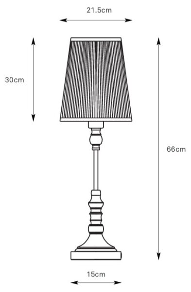 Markslöjd 108970 - Lampada da tavolo NOBLE 1xE14/40W/230V 66 cm bianco/ottone