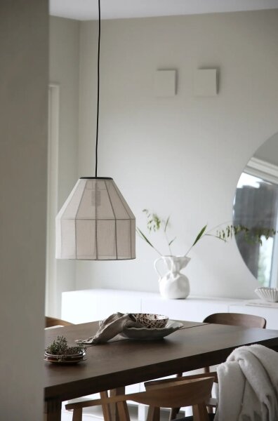 Markslöjd 108956 - Lampada a sospensione con cavo AIKO 1xE27/60W/230V lino/nero