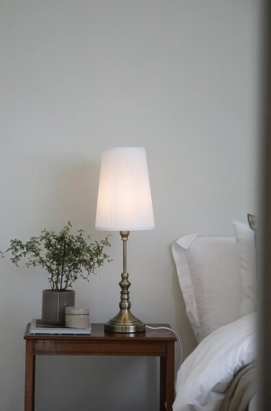 Markslöjd 108970 - Lampada da tavolo NOBLE 1xE14/40W/230V 66 cm bianco/ottone