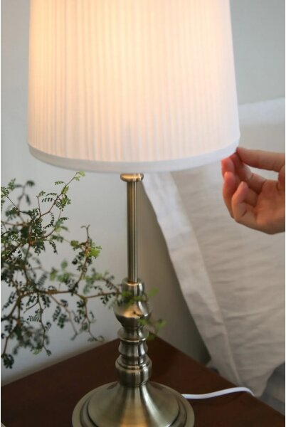 Markslöjd 108970 - Lampada da tavolo NOBLE 1xE14/40W/230V 66 cm bianco/ottone