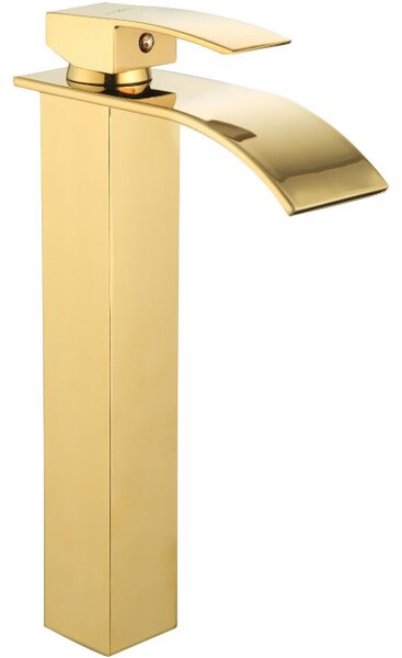 Mexen Aries rubinetteria lavabo alta, oro - 744810-50
