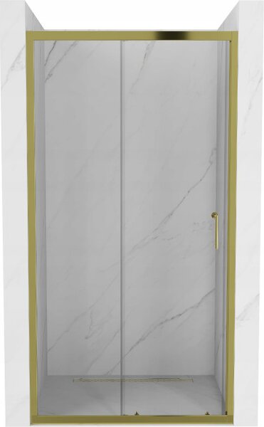 Mexen Apia porte doccia scorrevoli 110 cm, trasparente, dorato - 845-110-000-50-00