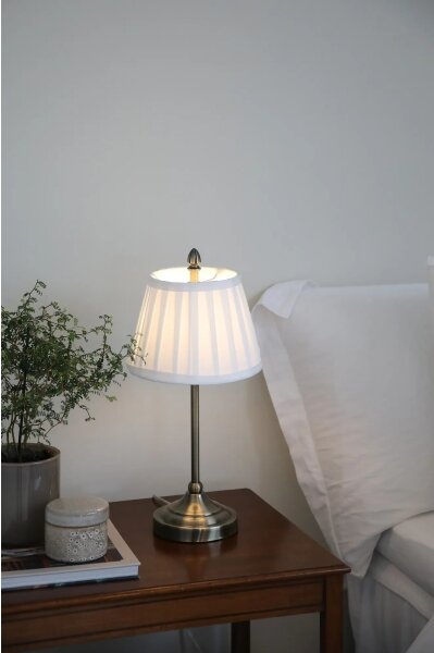 Markslöjd 108973 - Lampada da tavolo OXFORD 1xE14/40W/230V bianco/ottone