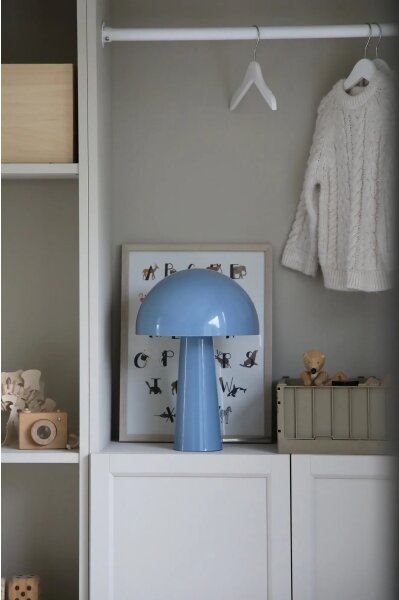 Markslöjd 108994 - Lampada da tavolo MANTAR 1xE14/40W/230V blu
