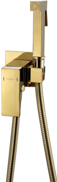 Mexen Cube miscelatore bidet da incasso con set puntuale, oro - 7599150-50