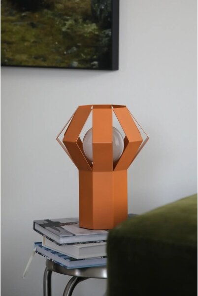 Markslöjd 109149 - Lampada da tavolo OCTA 1xE27/60W/230V arancione