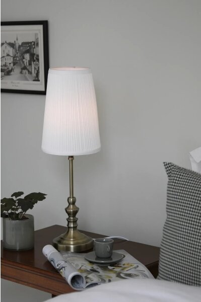 Markslöjd 108969 - Lampada da tavolo NOBLE 1xE14/40W/230V 56 cm bianco/ottone