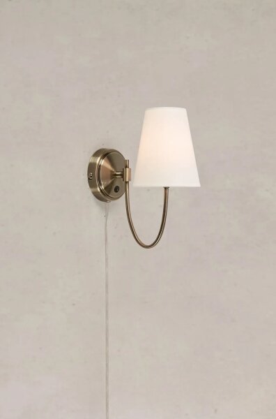Markslöjd 108908 - Applique AMAR 1xE14/40W/230V bianco/ottone