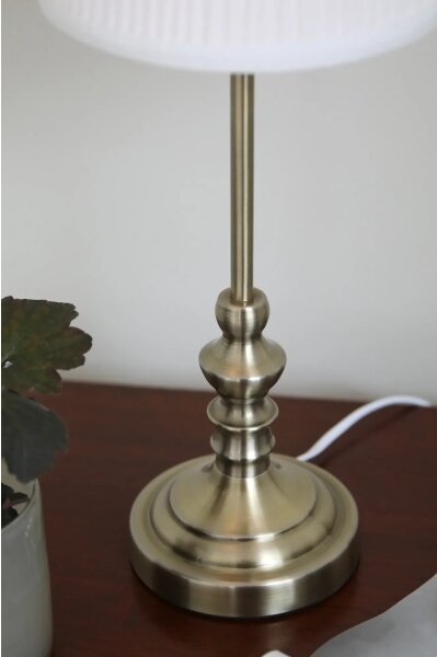 Markslöjd 108969 - Lampada da tavolo NOBLE 1xE14/40W/230V 56 cm bianco/ottone