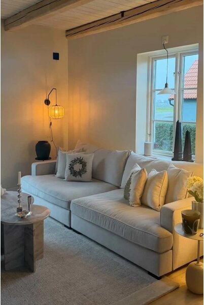 Markslöjd 108957 - Lampada da parete ASUKA 1xE27/60W/230V lino/nero