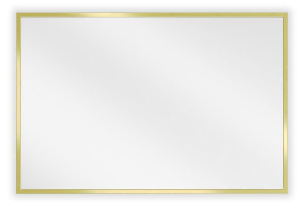 Mexen Loft specchio da bagno rettangolare 60 x 40 cm, cornice dorata - 9852-060-040-000-50