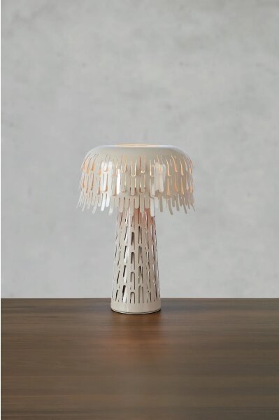 Markslöjd 109005 - Lampada da tavolo VERBERA 1xE14/40W/230V grigia