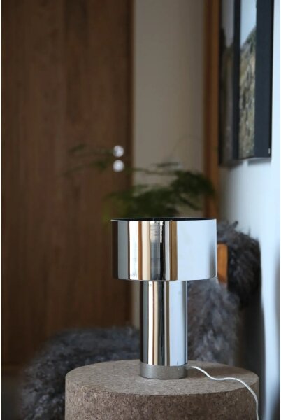 Markslöjd 109144 - Lampada da tavolo CORIN 1xE27/60W/230V cromo lucido