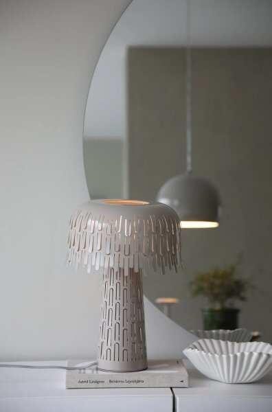 Markslöjd 109005 - Lampada da tavolo VERBERA 1xE14/40W/230V grigia